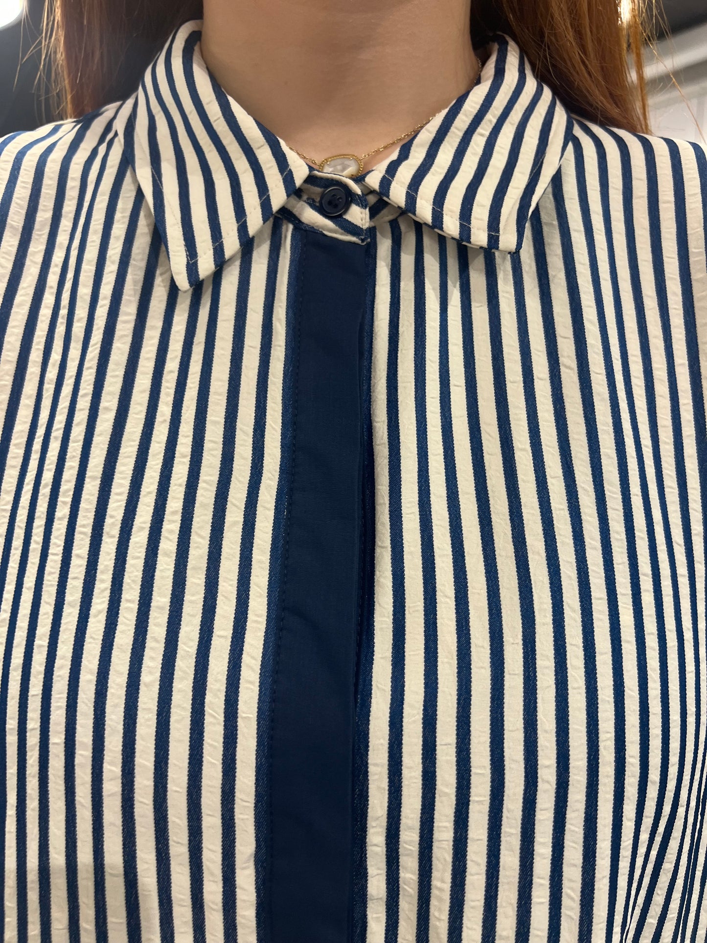 The Striped Indigo Dress