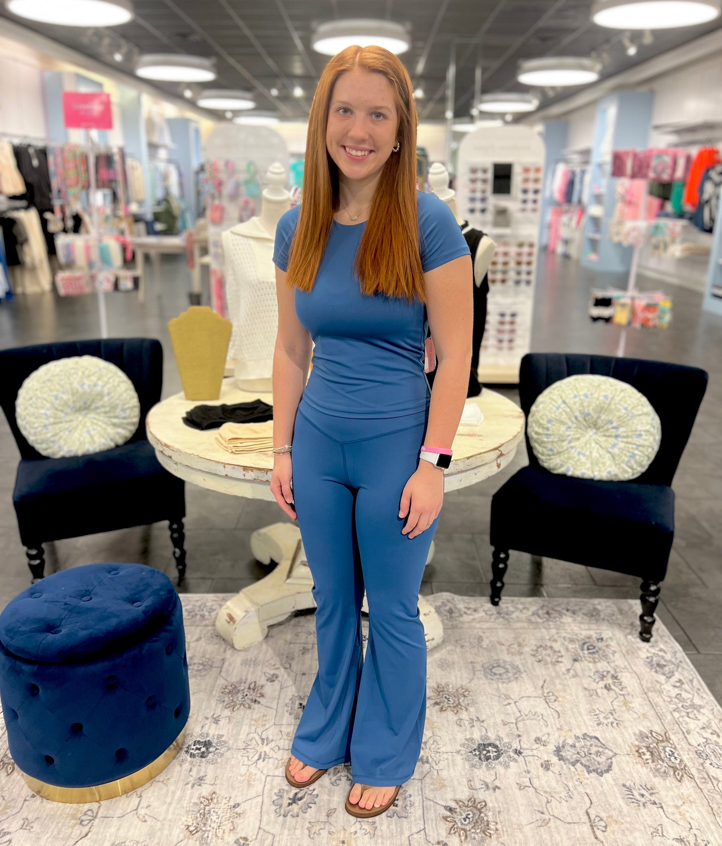 The Blue Breeze Flare Leggings