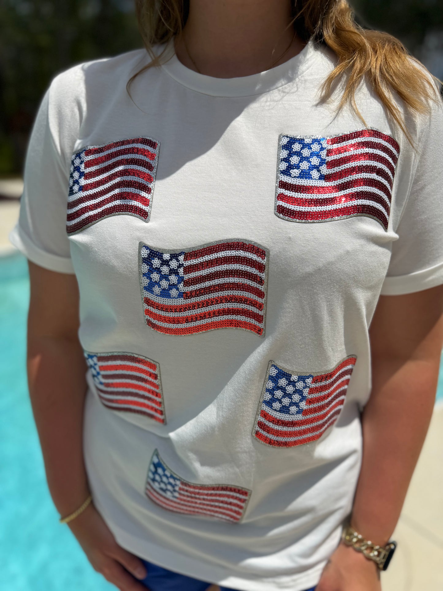 Patriotic Patchwork Tee