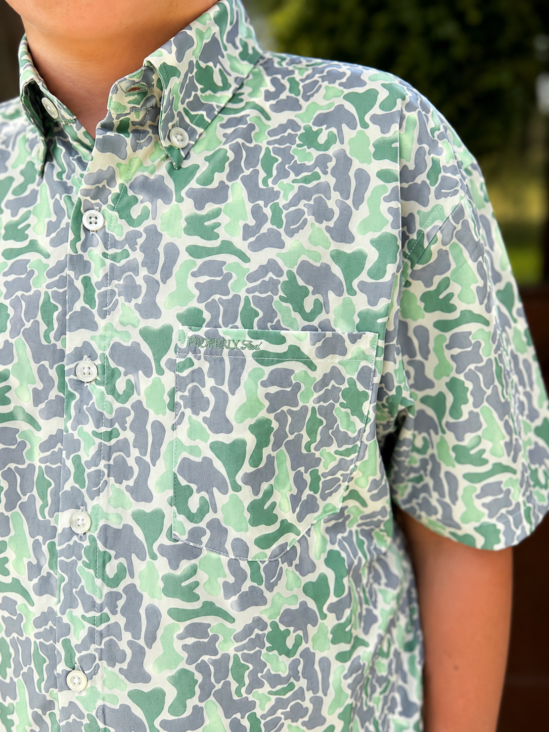 The Coastal Camo Button Up | Properly Tied