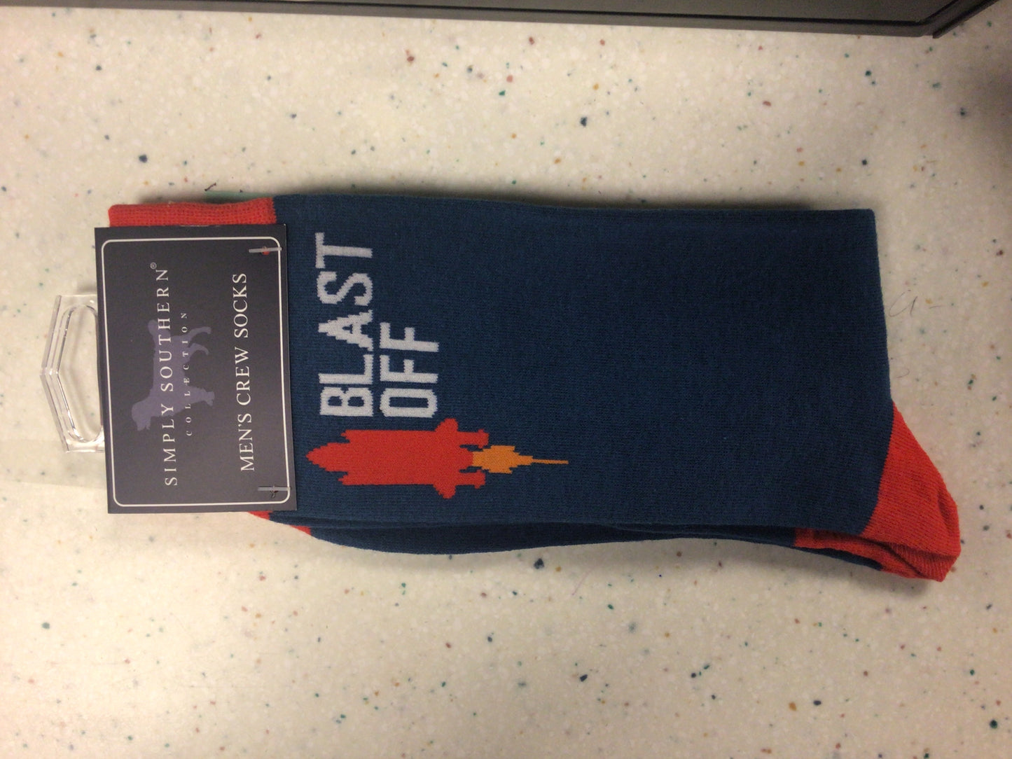 Simply Southern Men’s Crew Socks Blast Off