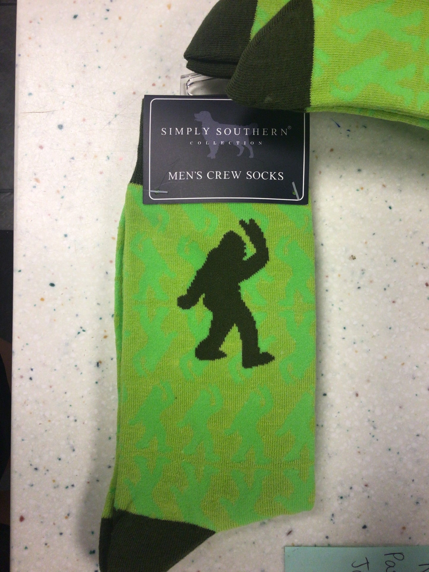 Simply Southern Men’s Crew Socks Bigfoot