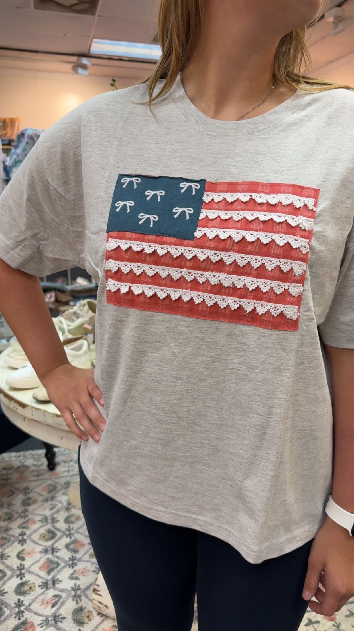 Liberty Lace Flag Tee