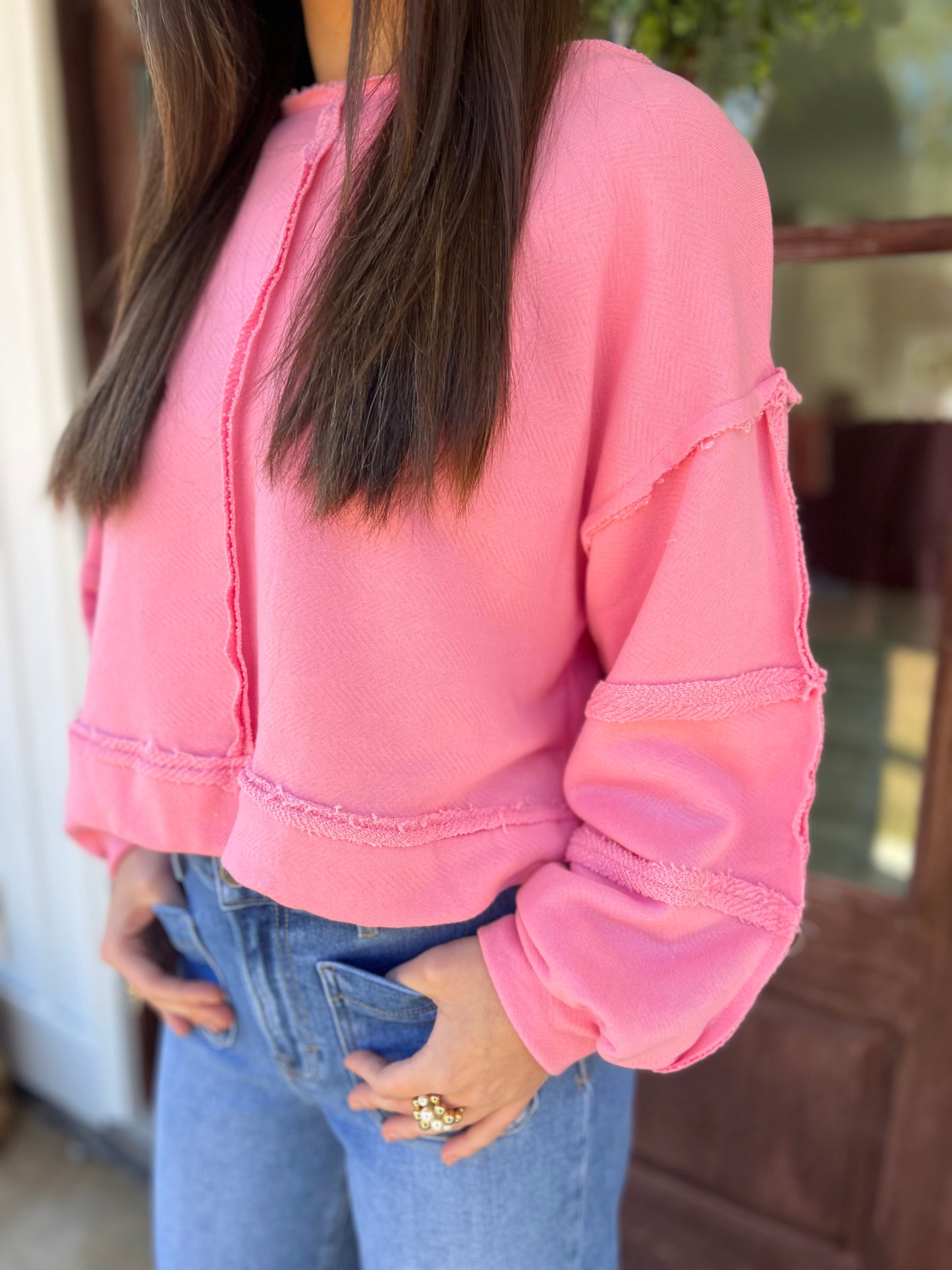 Bucket List Cropped Pullover