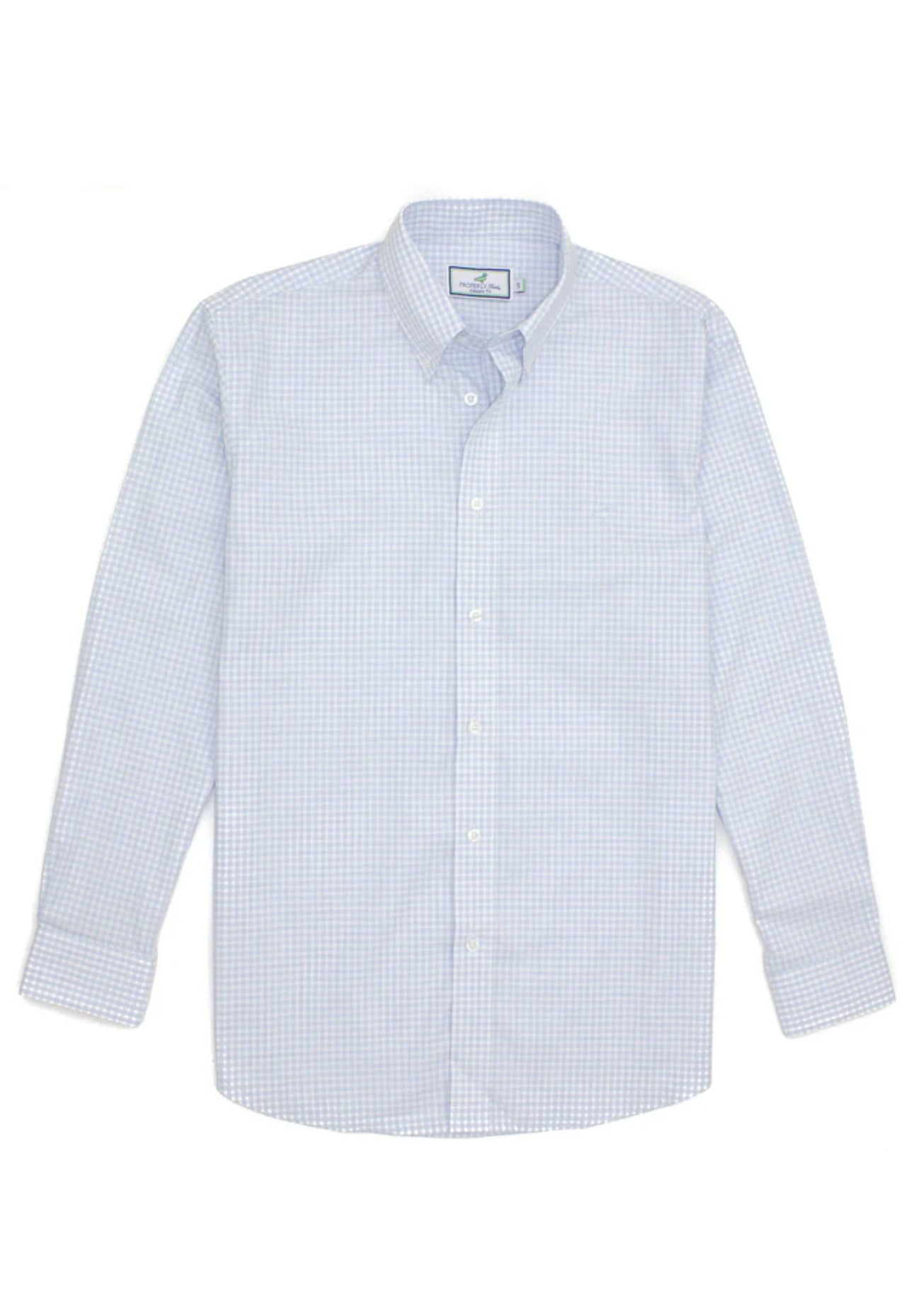 Park Avenue Dress Shirt in Checkered Cloud | Men’s Properly Tied