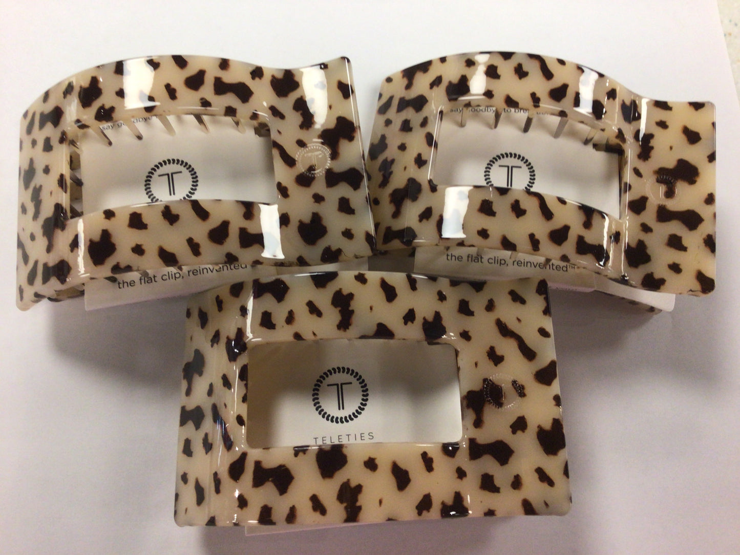 Rectangle Large Flat Blonde Tortoise