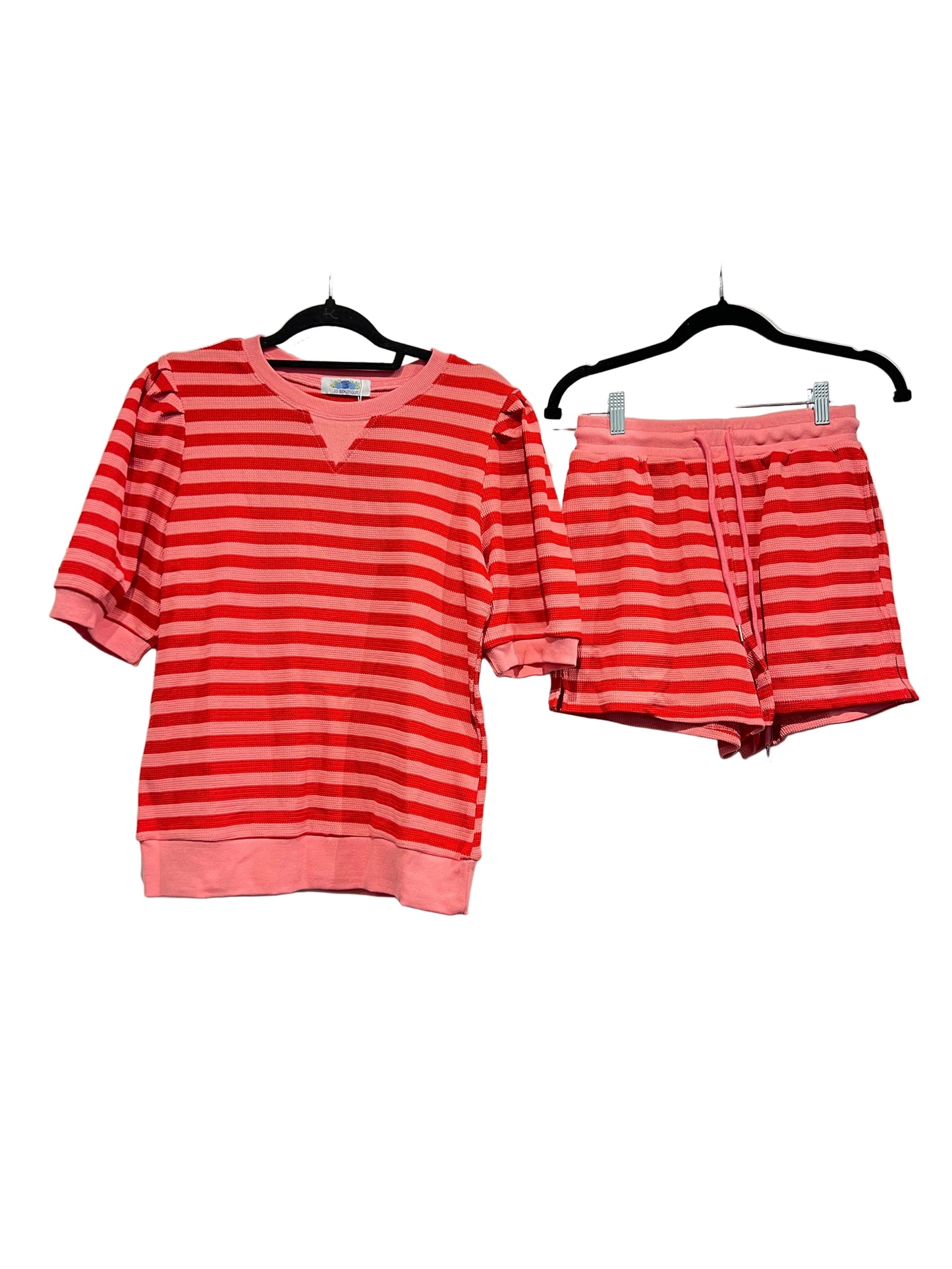 The Coral Stripe Set