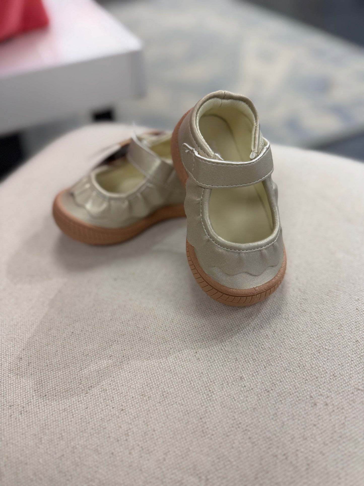 Toddler's Amina Gold Flats