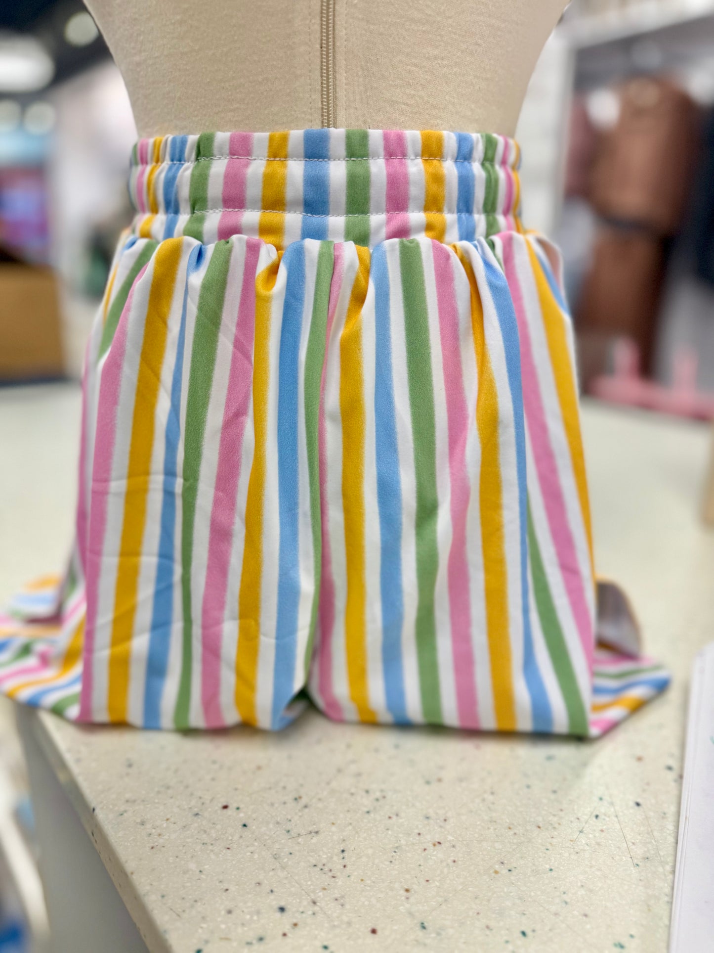 Striped Butterly Butterfly Shorts