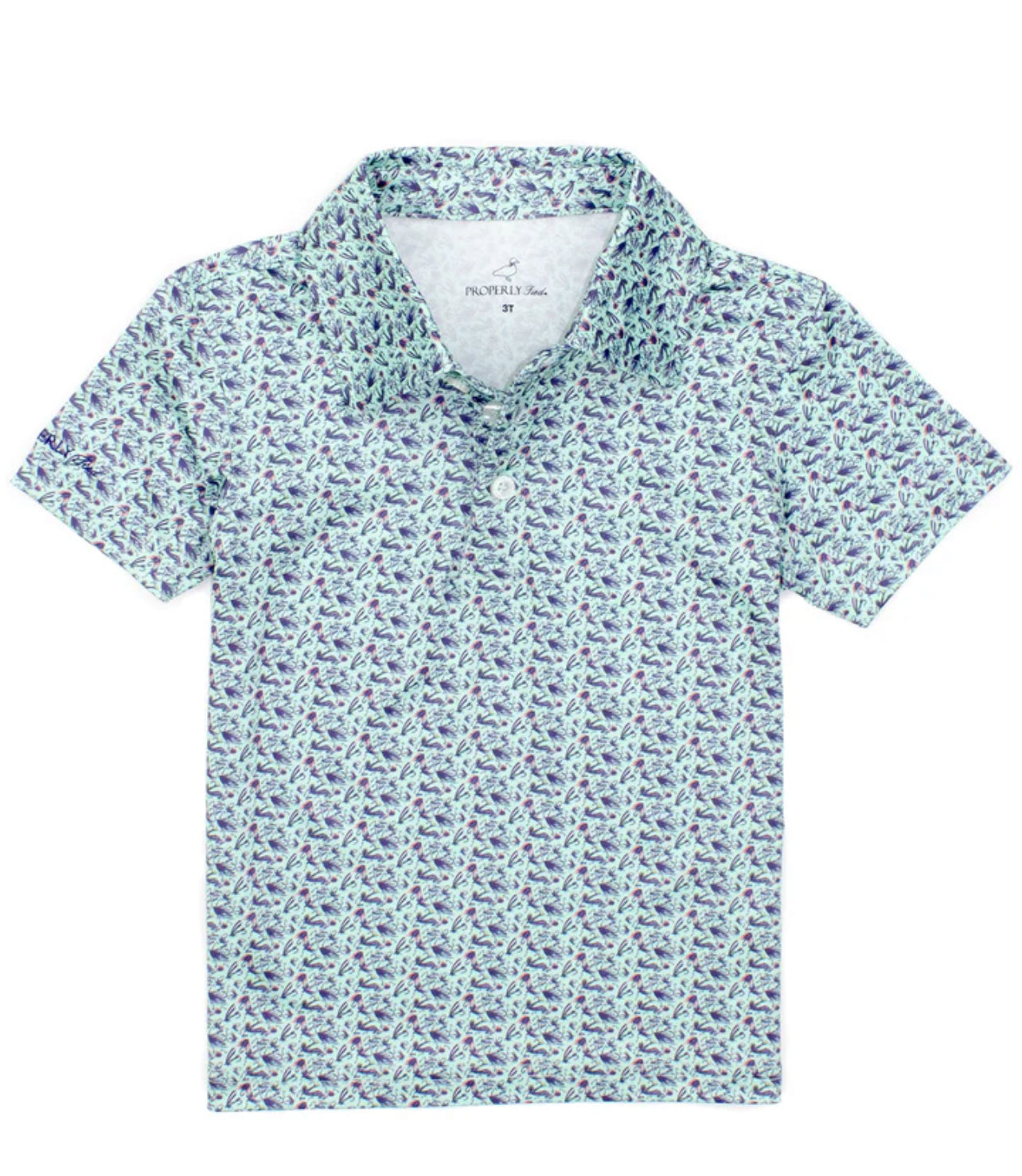 Boys Inlet Polo in Stay Fly | Properly Tied