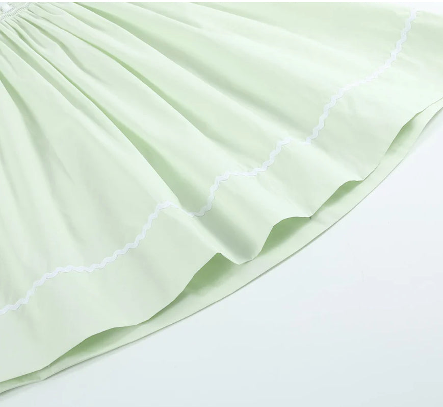 Little Girls Honeydew Bunny Dress