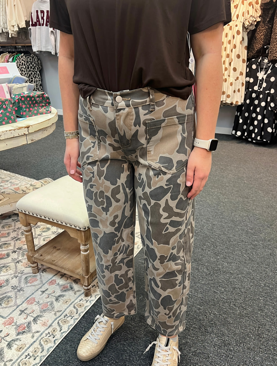 The Camo Barrel Jeans