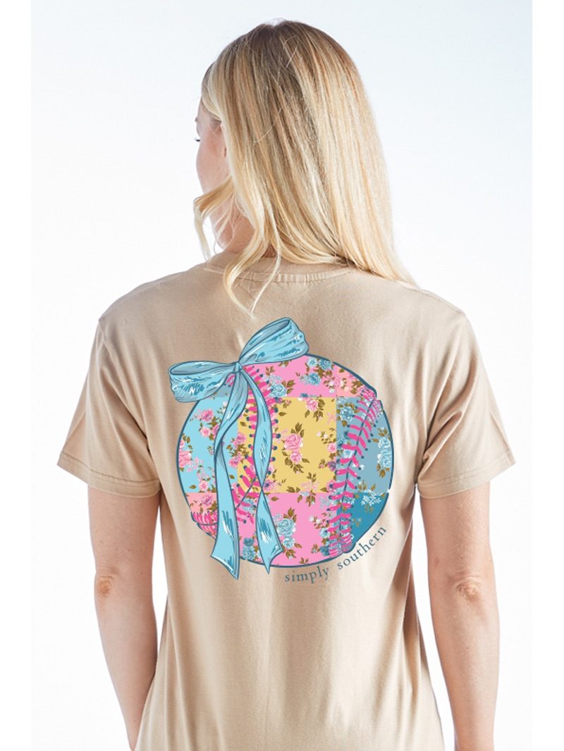 Patch Ball Khaki Tee | Simply Southern