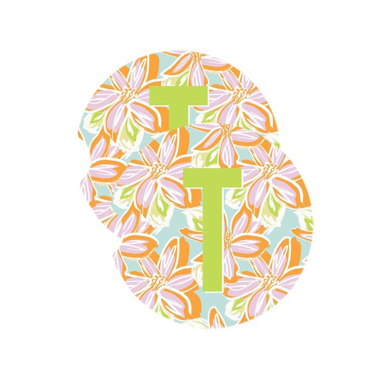 Initial Car Coaster Set | Mary Square