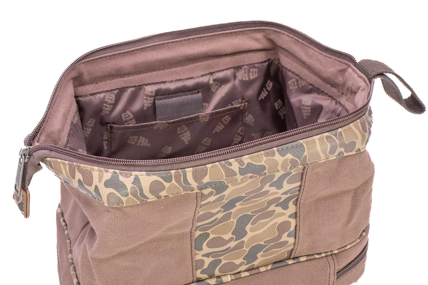 Men's Waxed Canvas Toiletry Bag | Old School Camo