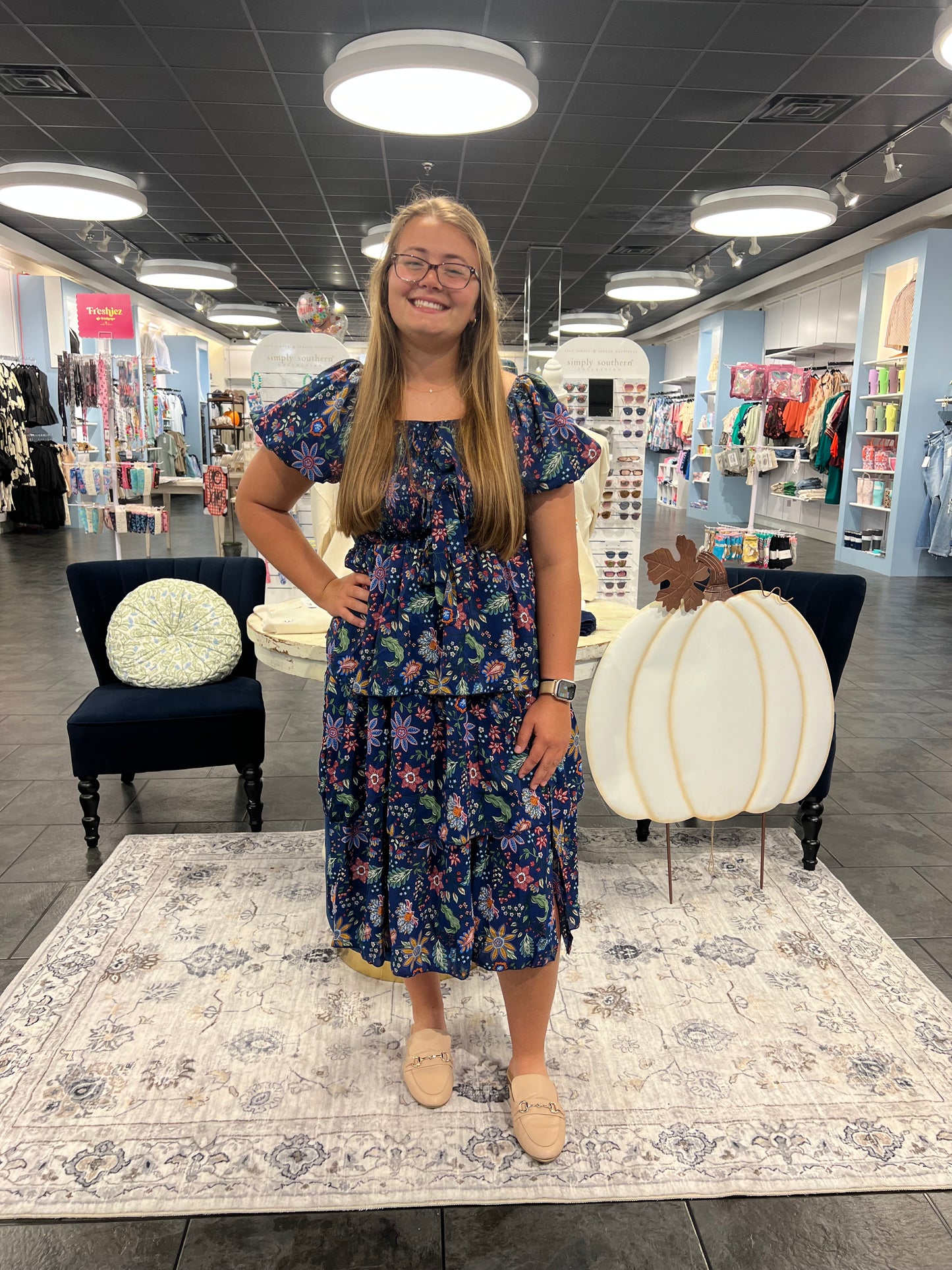 The Floral Cascade Dress