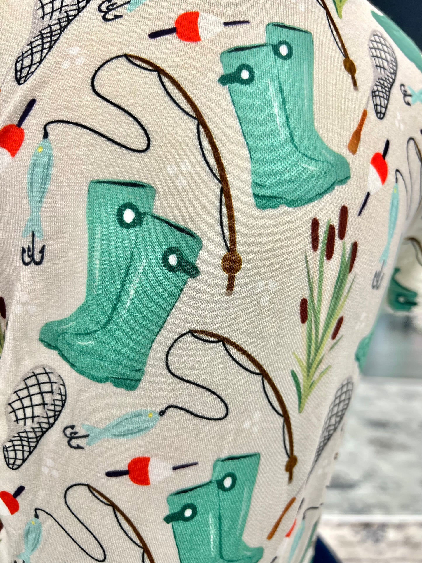 Little Boys Fishing Pajama Set