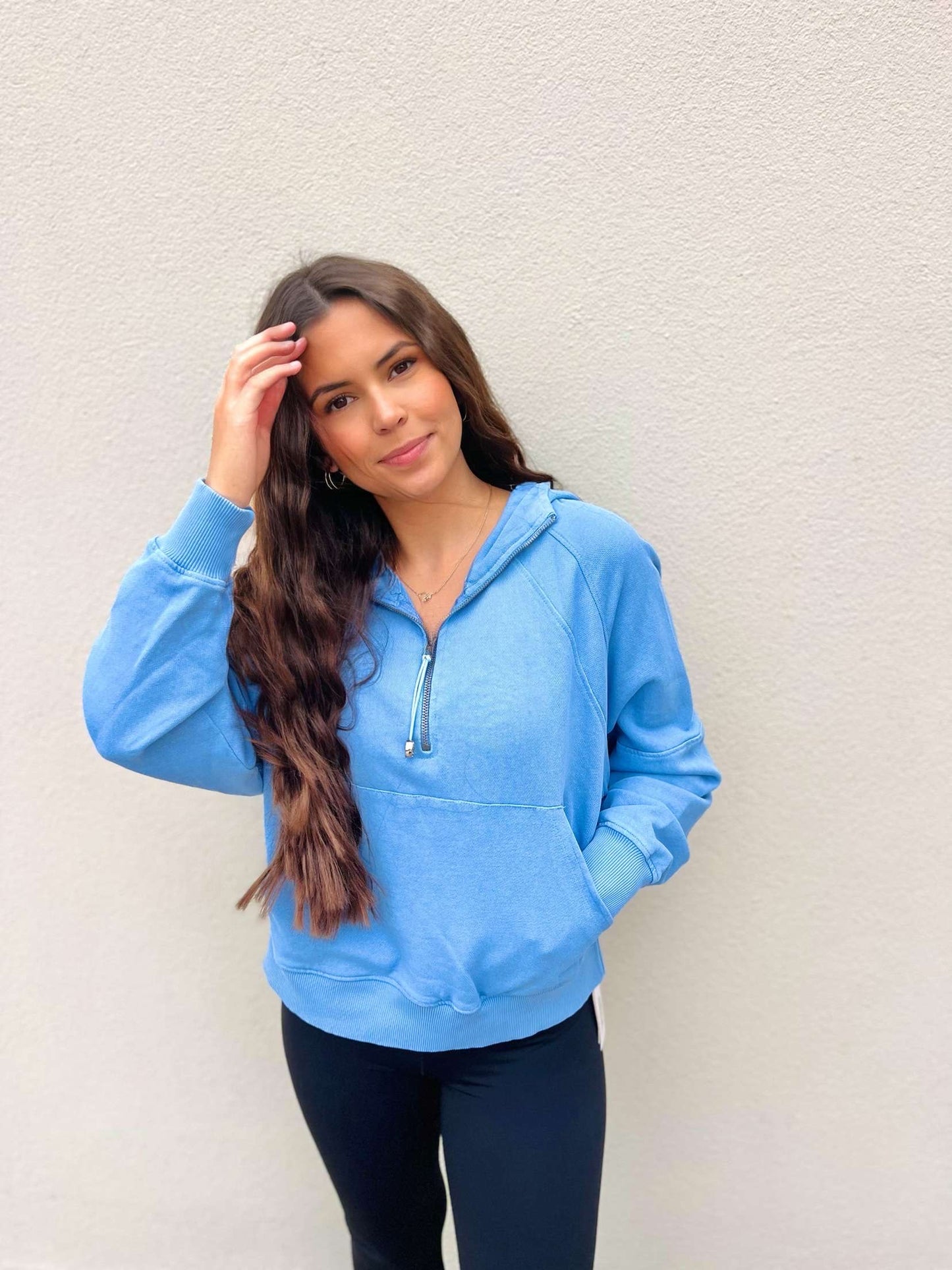 Simply Southern Scuba Pullover in Blue