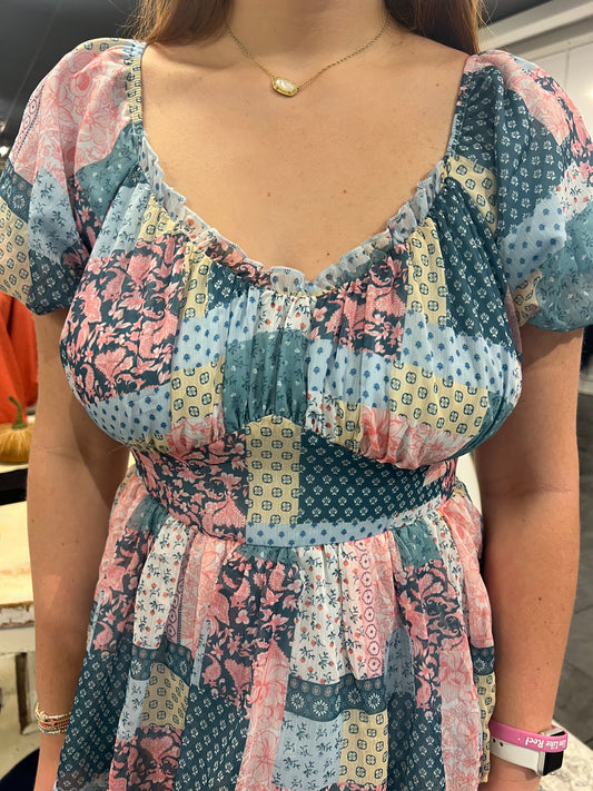The Pastel Patch Work Dress