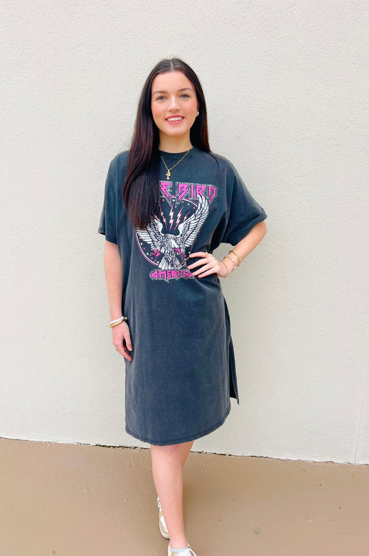 Free Bird T-Shirt Dress