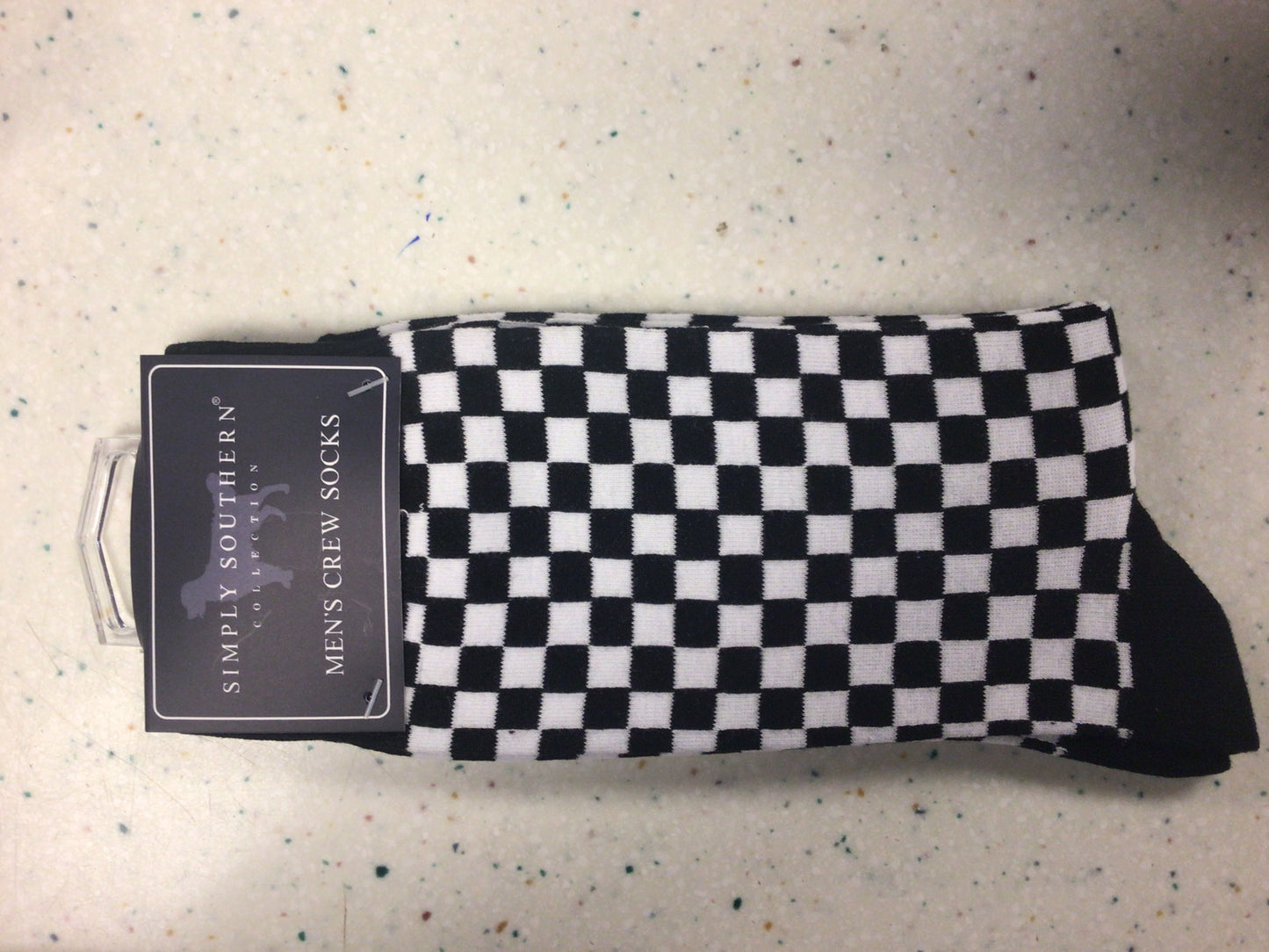 Simply Southern Men’s Crew Socks Checkered