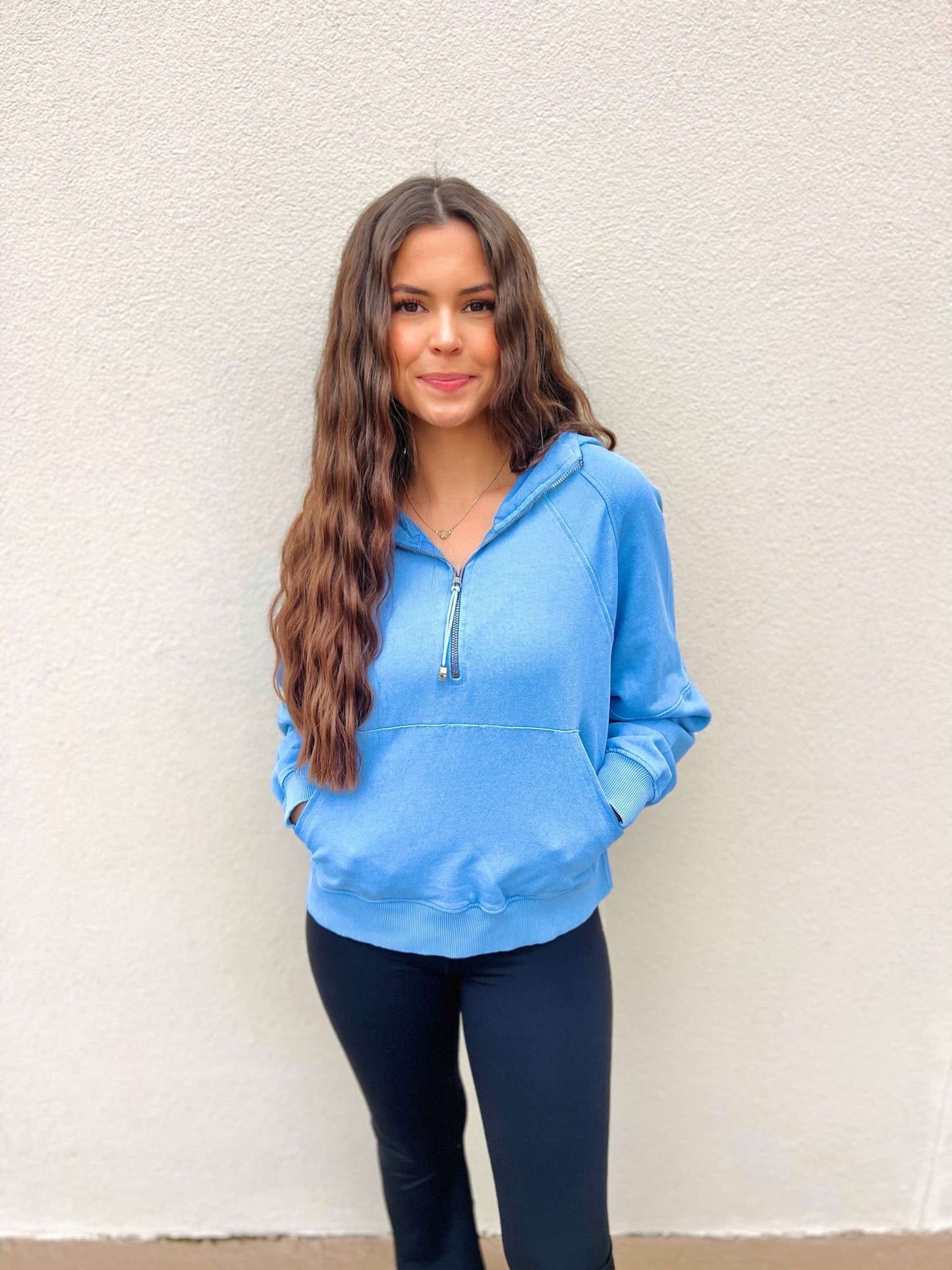 Simply Southern Scuba Pullover in Blue