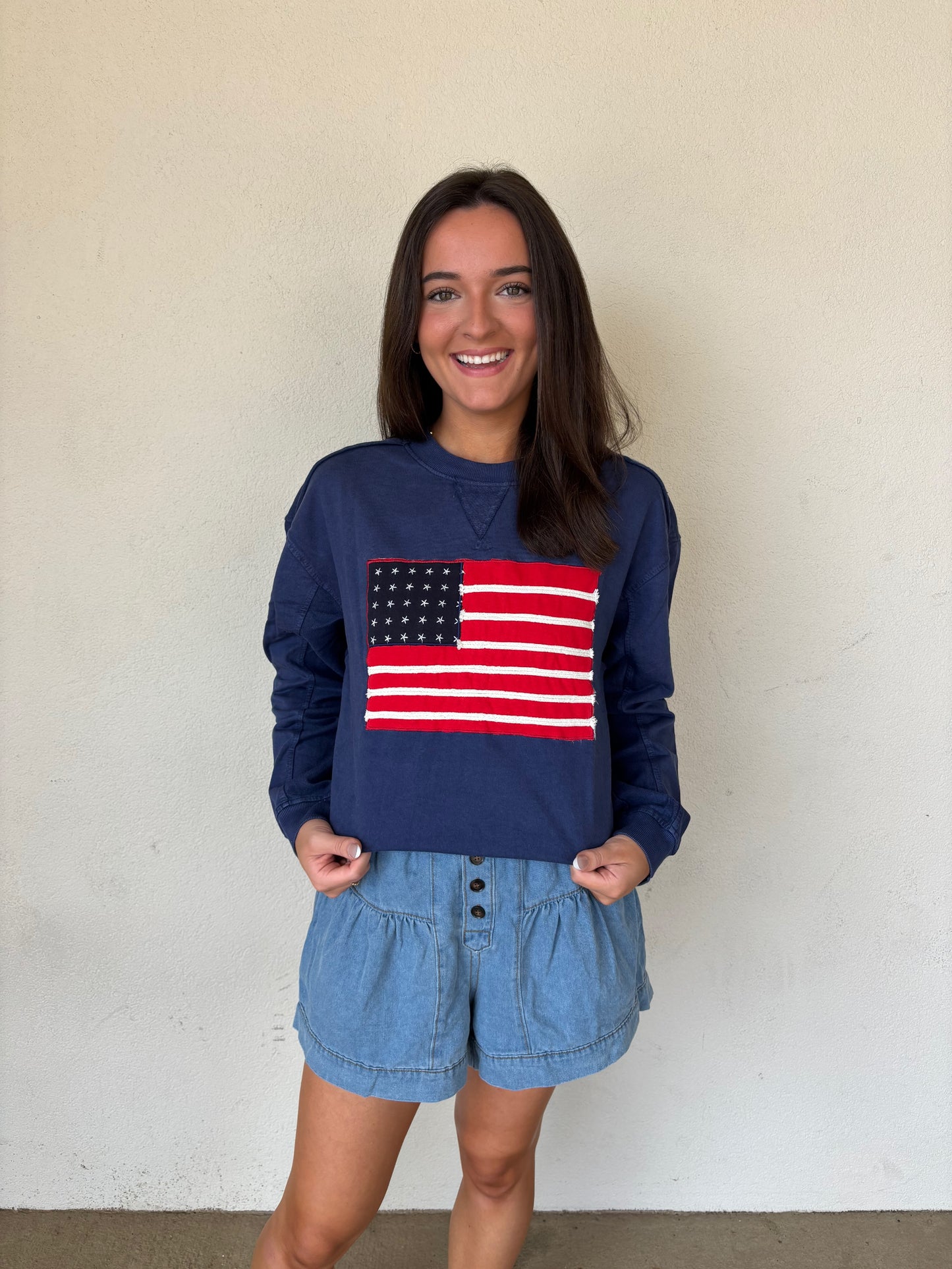 Flag Crewneck | Simply Southern
