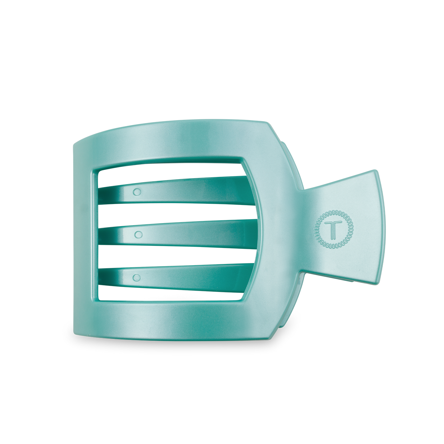 Square Flat Hair Clip | Large | Totally Turquoiseb