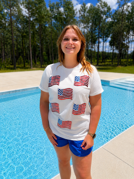 Patriotic Patchwork Tee
