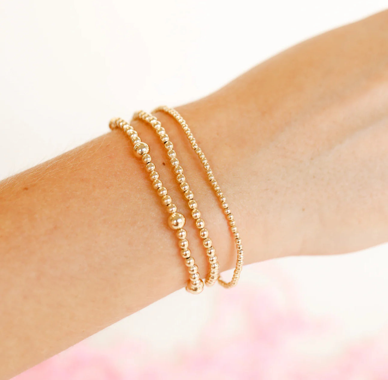 Beaded Blondes Dainty Everyday Stack in Gold