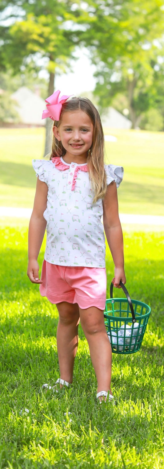 Caddy Club Scalloped Short Set