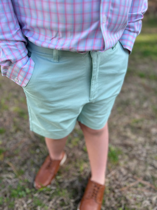 Properly Tied Boys Patriot Shorts in Mint