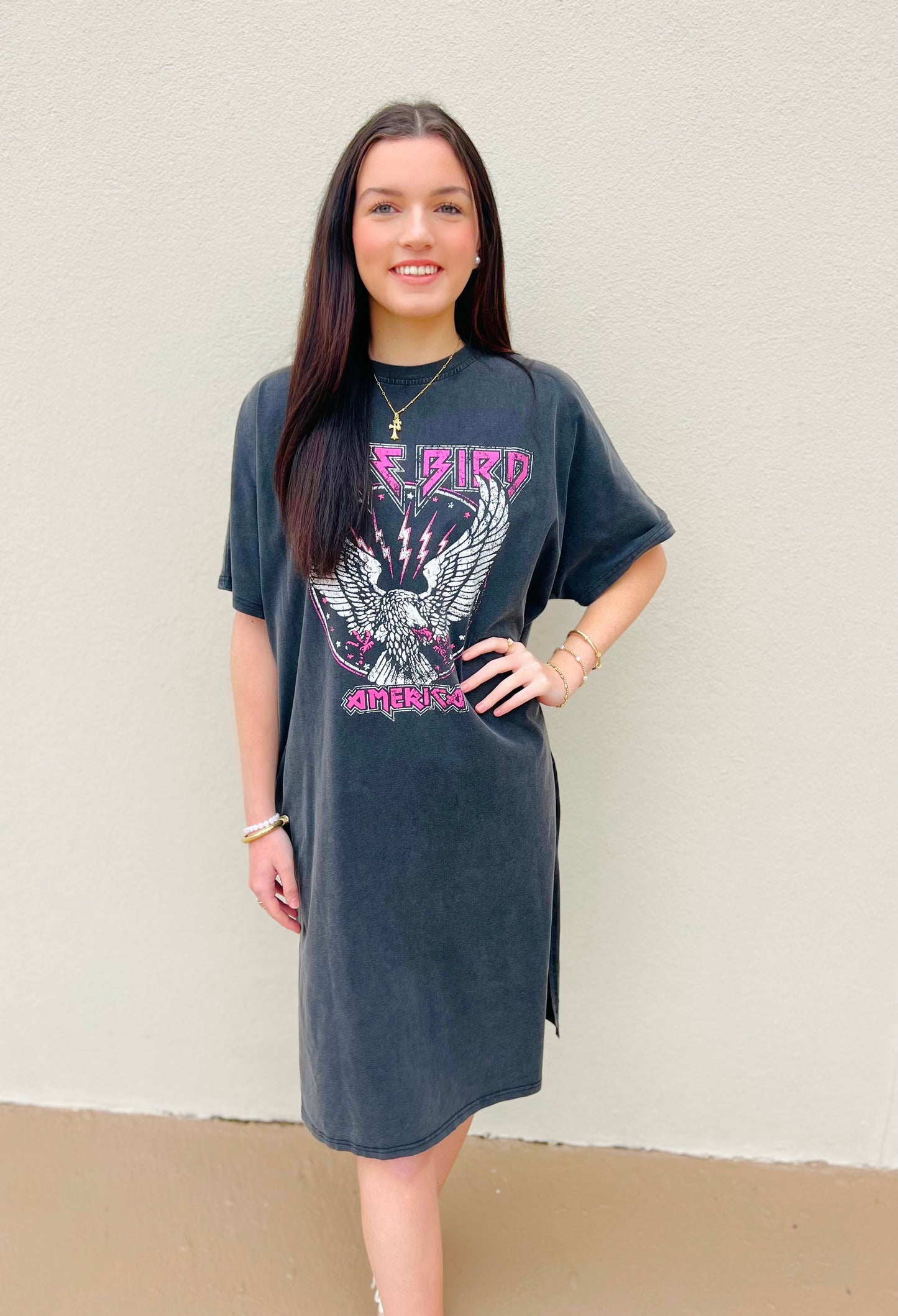 Free Bird T-Shirt Dress