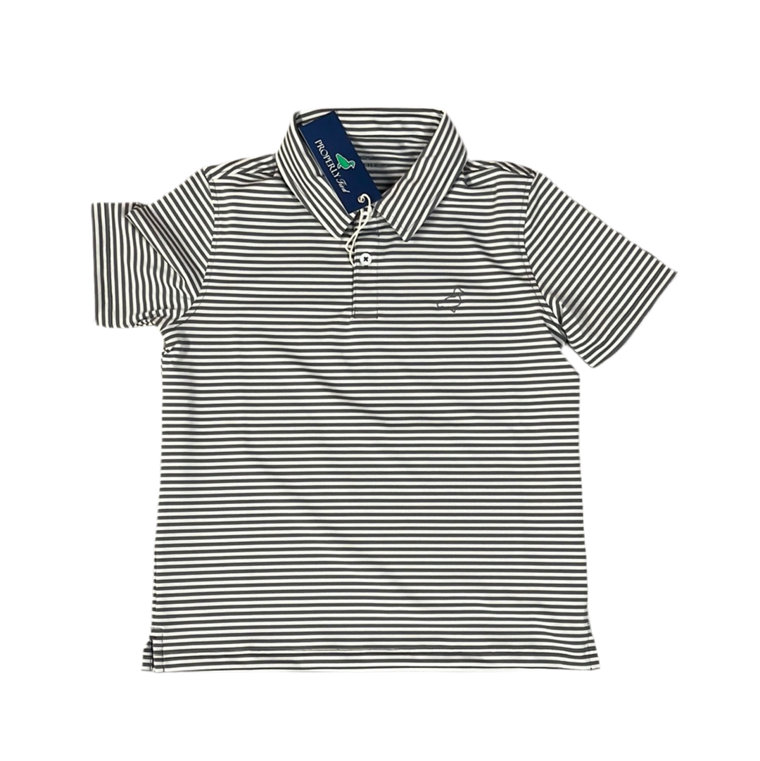 Boys Waverly Polo in Graphite