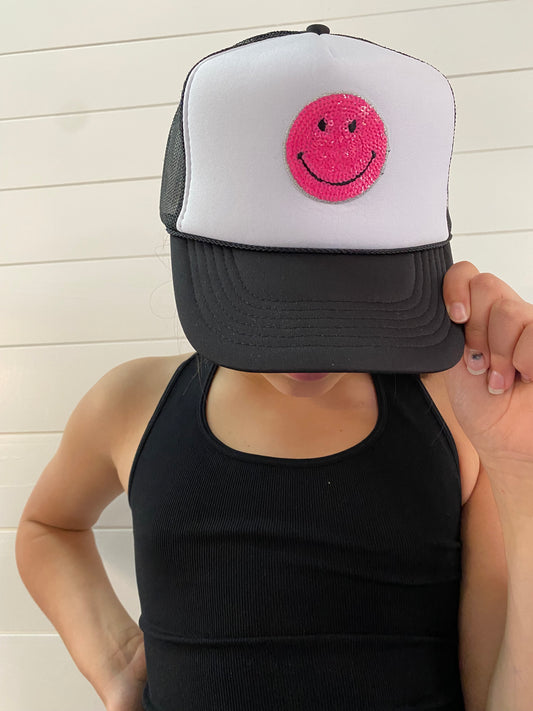 Summer Smiles Hat in Black