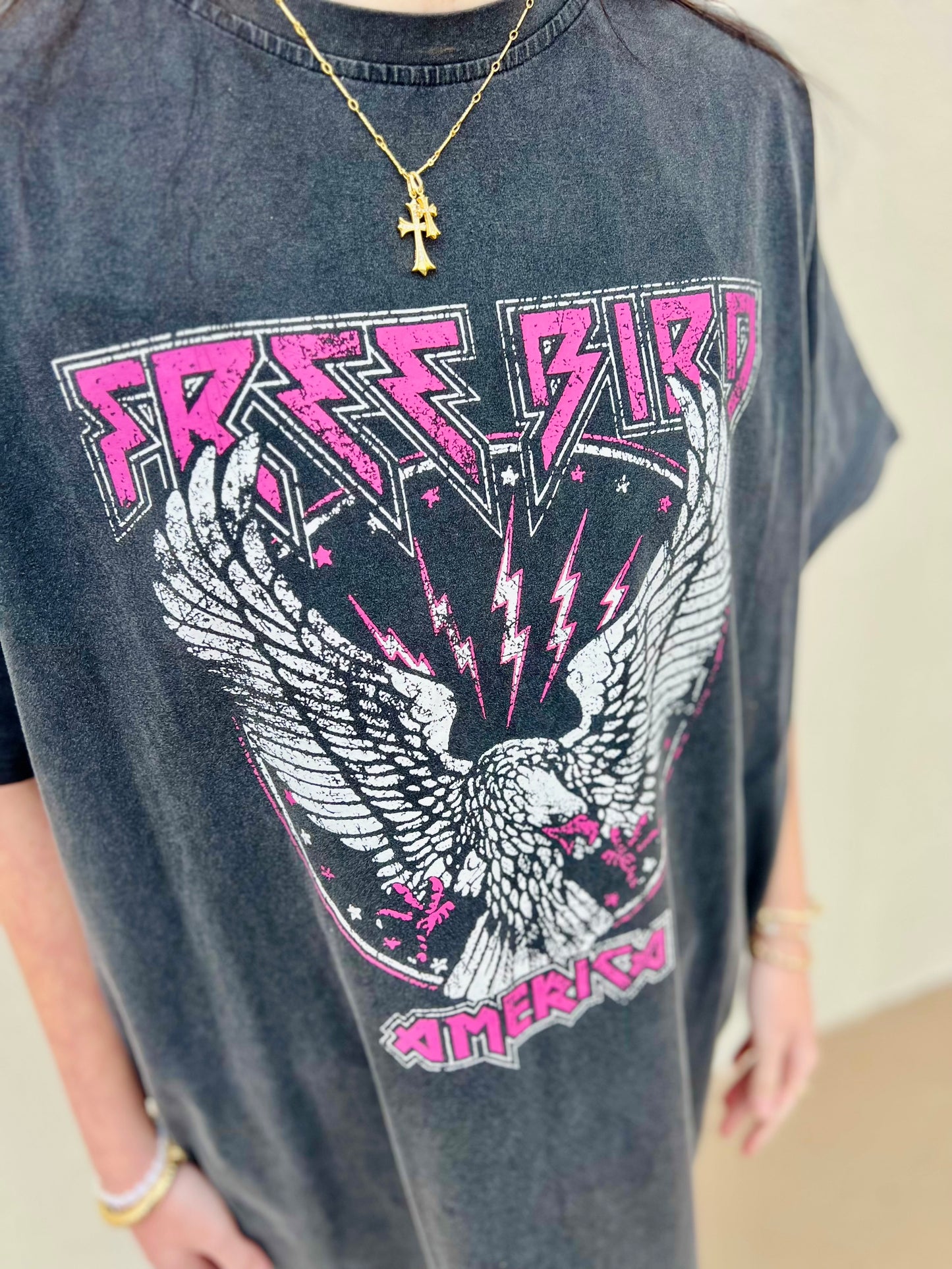 Free Bird T-Shirt Dress