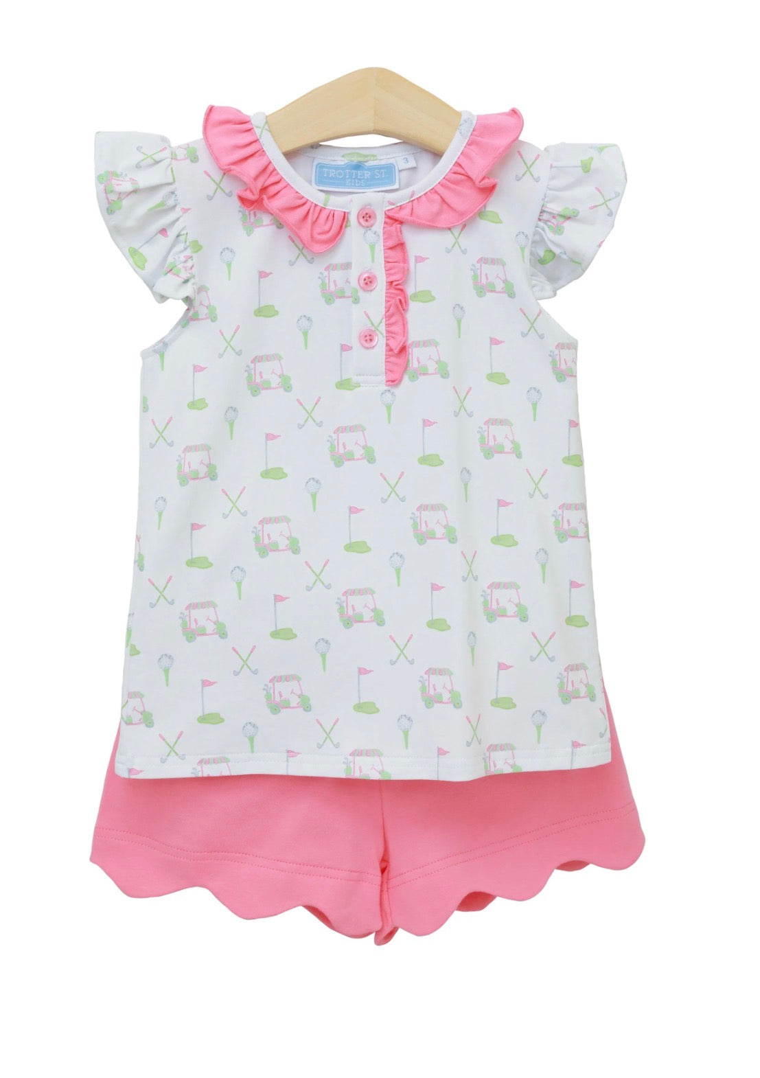 Caddy Club Scalloped Short Set