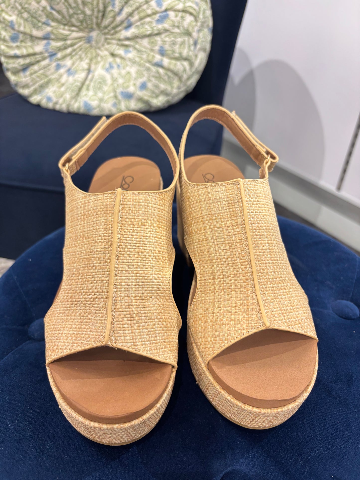 Miss Carly Heel in Raffia | Corkys