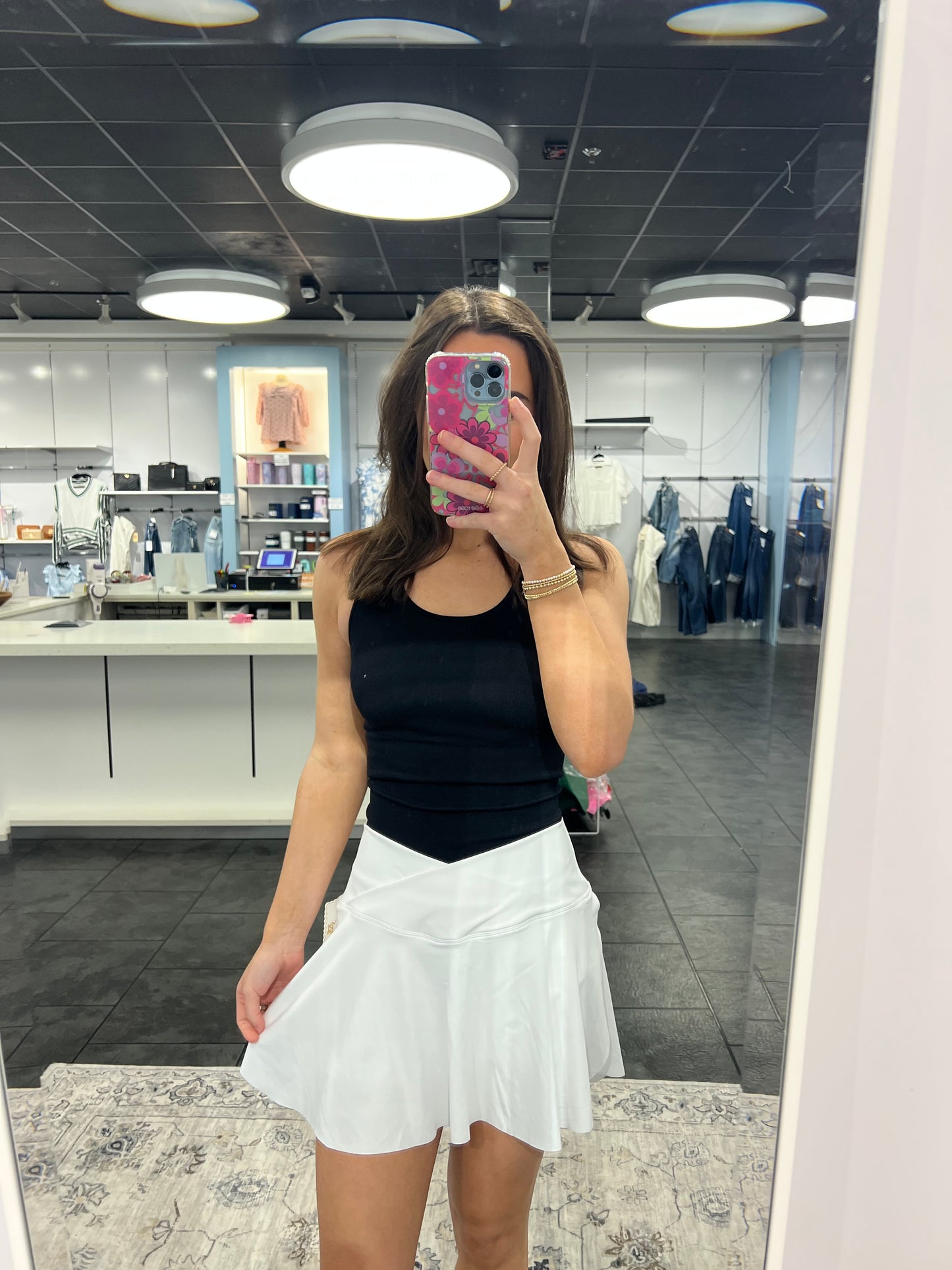 Simply Southern Crossover Skirt in White