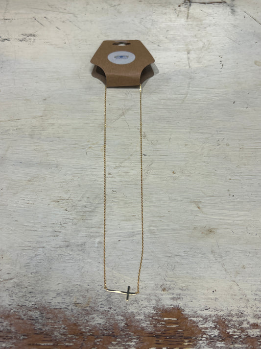 Horizontal Cross Necklace