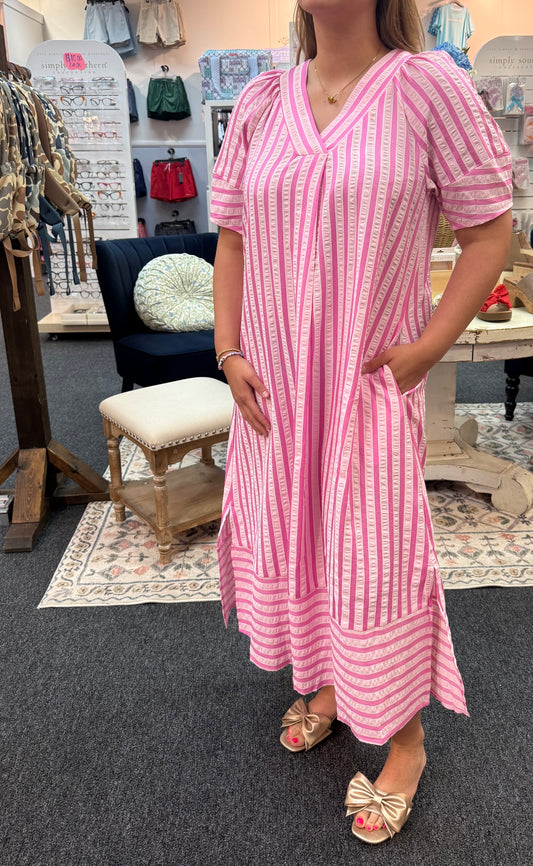 Pretty In Pink Midi Dress