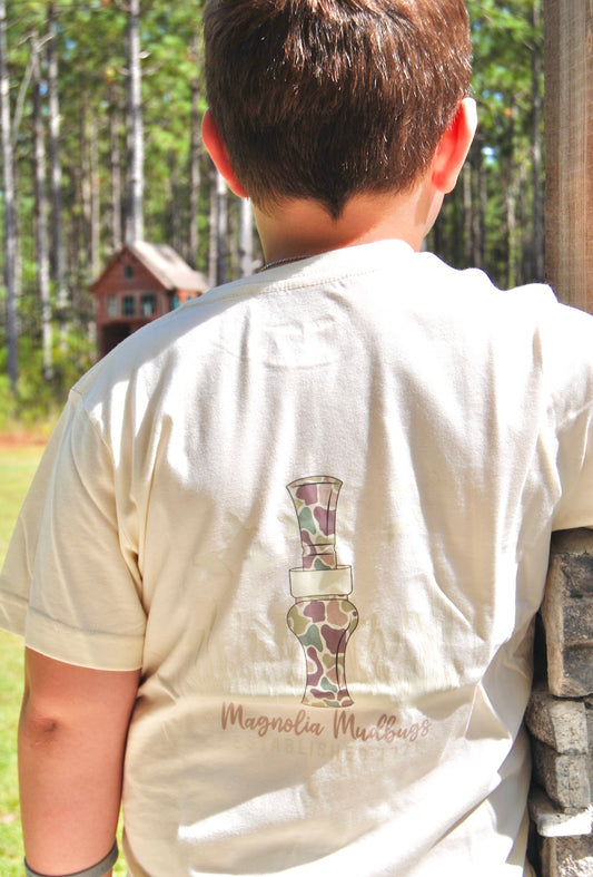 Camouflage Duck Call Kids T-Shirt - Southern Hunting