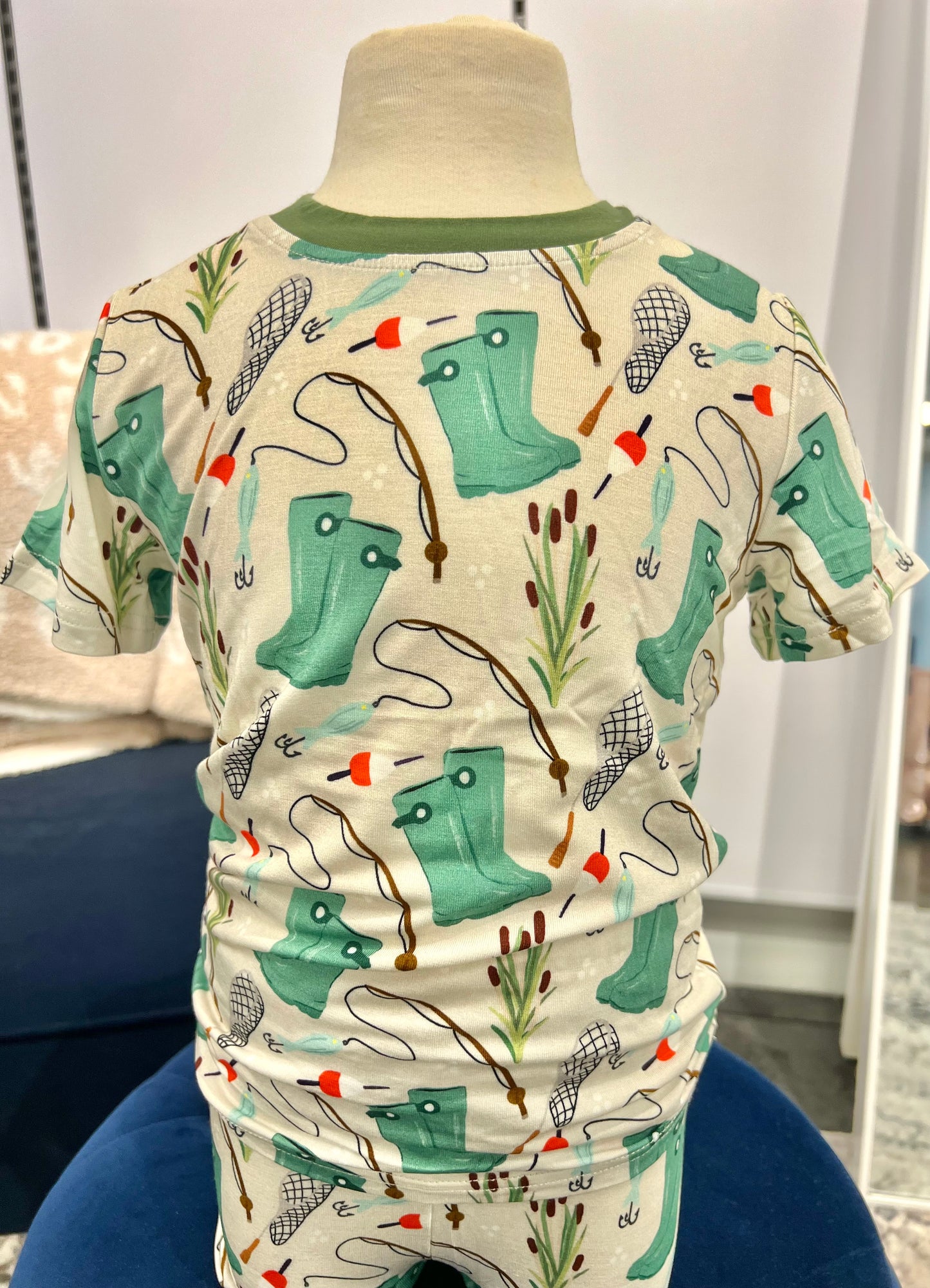 Little Boys Fishing Pajama Set