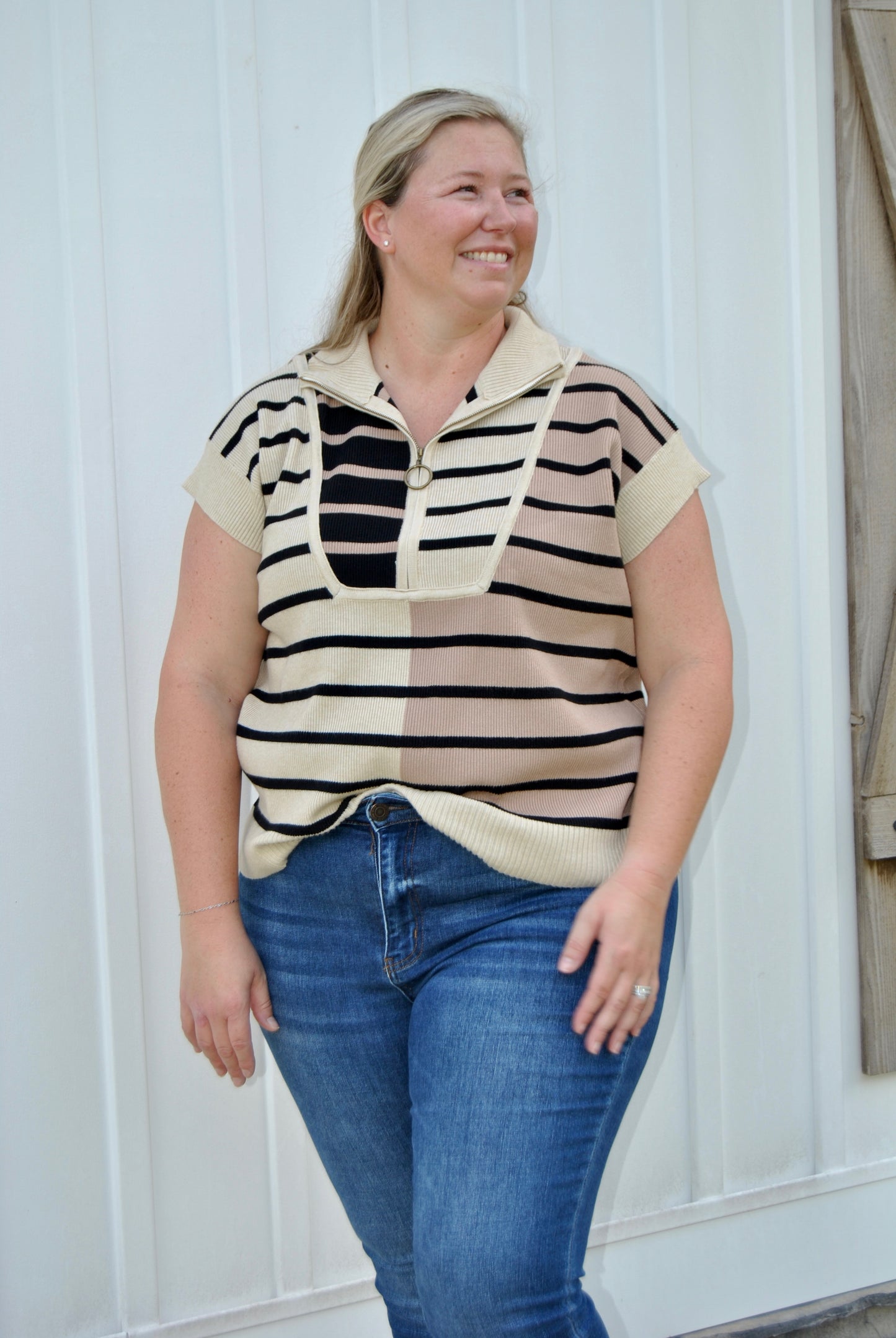 Sportin' into Fall Plus Size Top