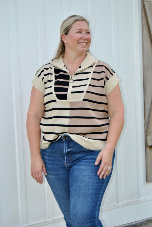 Sportin' into Fall Plus Size Top