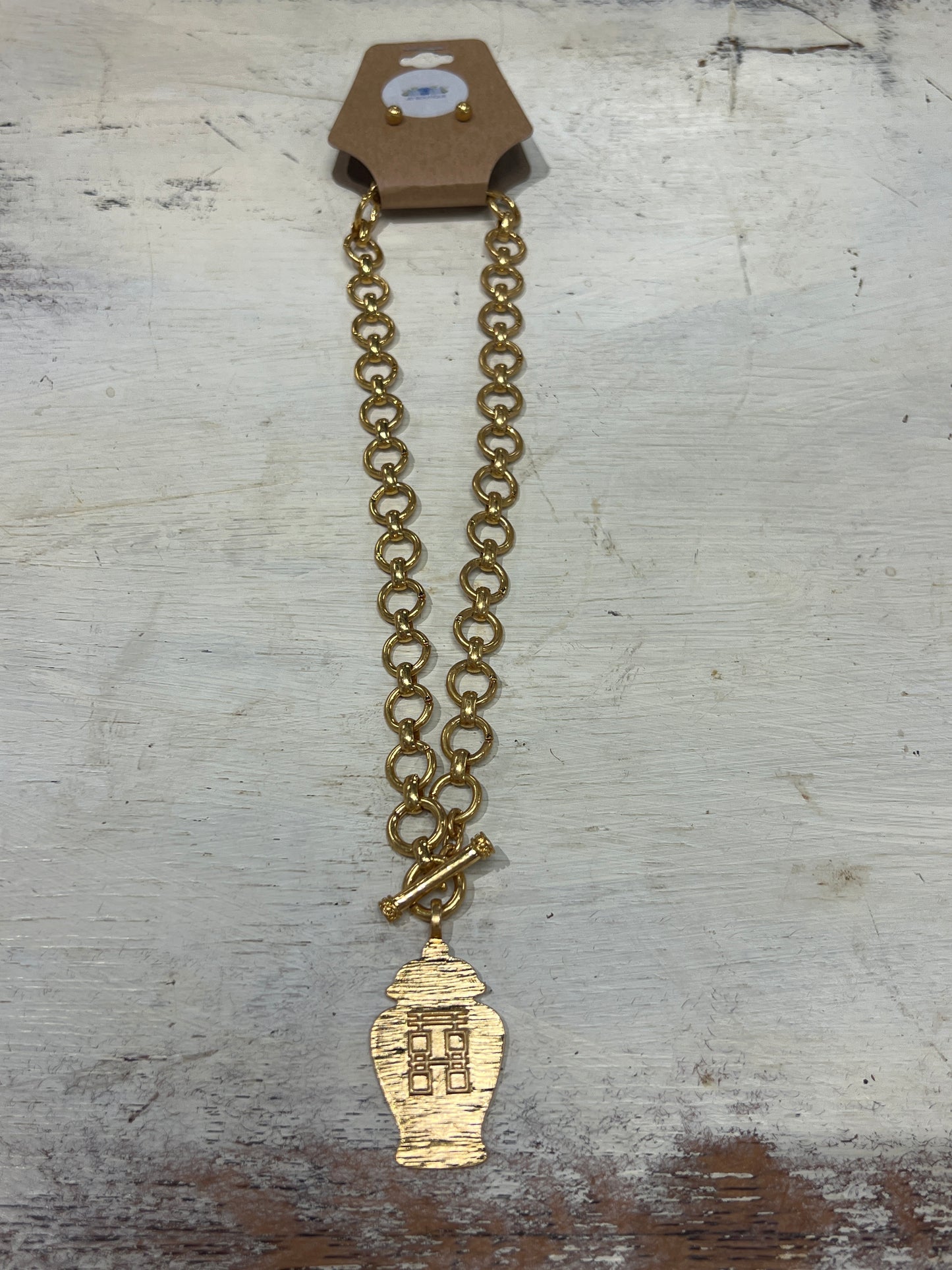 Chinoiserie Jar Necklace