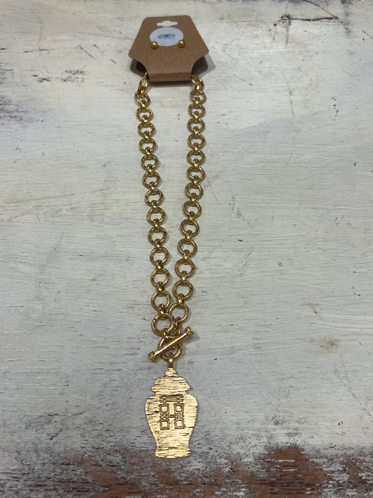 Chinoiserie Jar Necklace