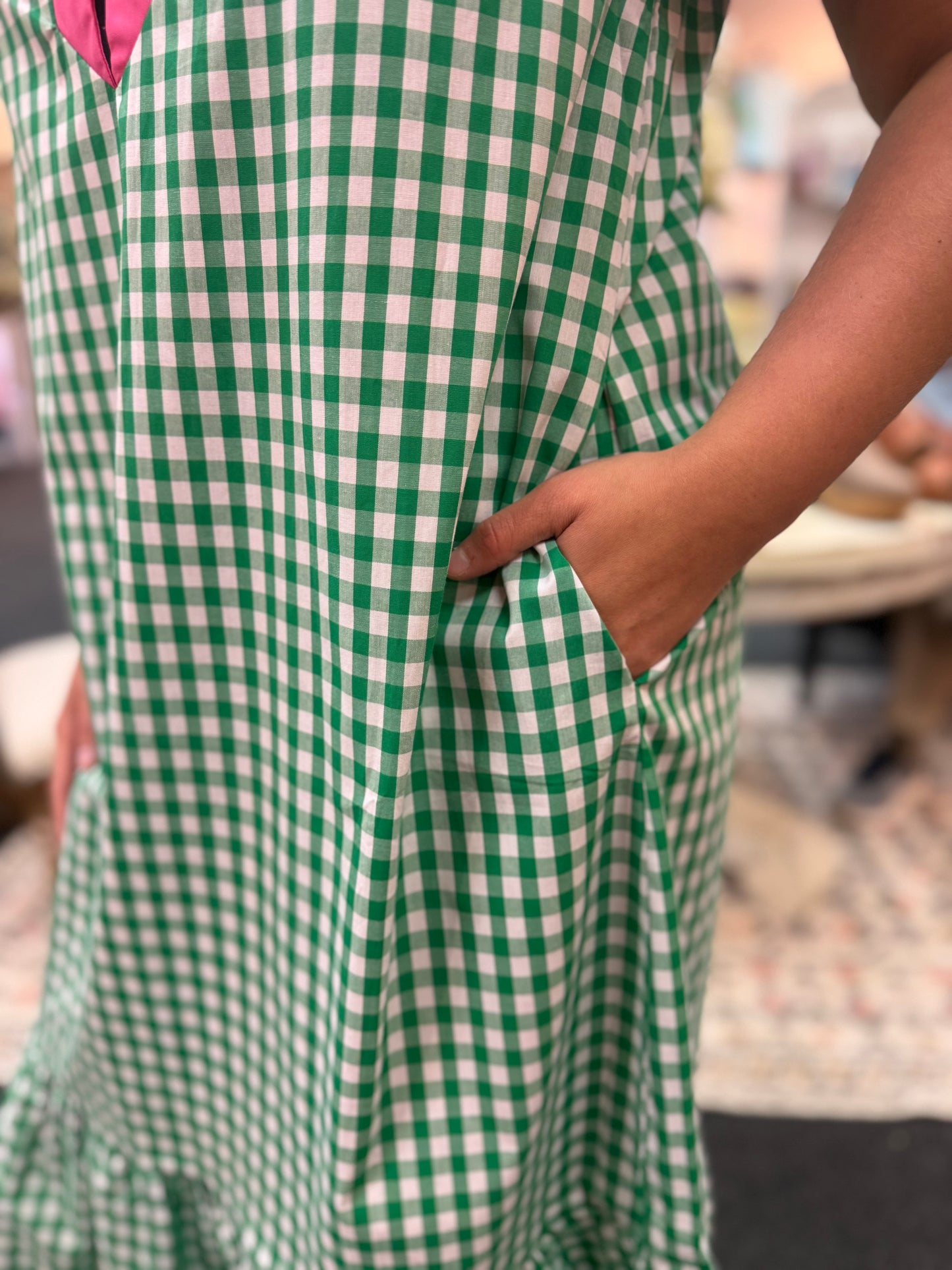 The Green Gingham Dress