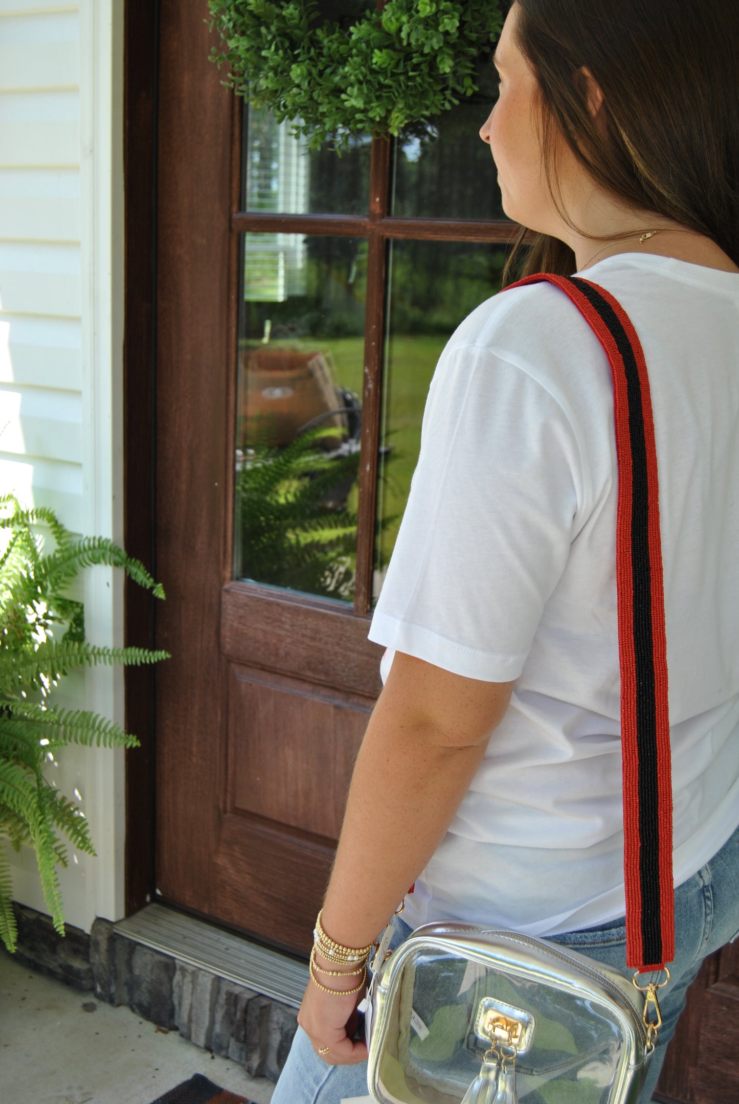 Red & Black Gameday Purse Strap