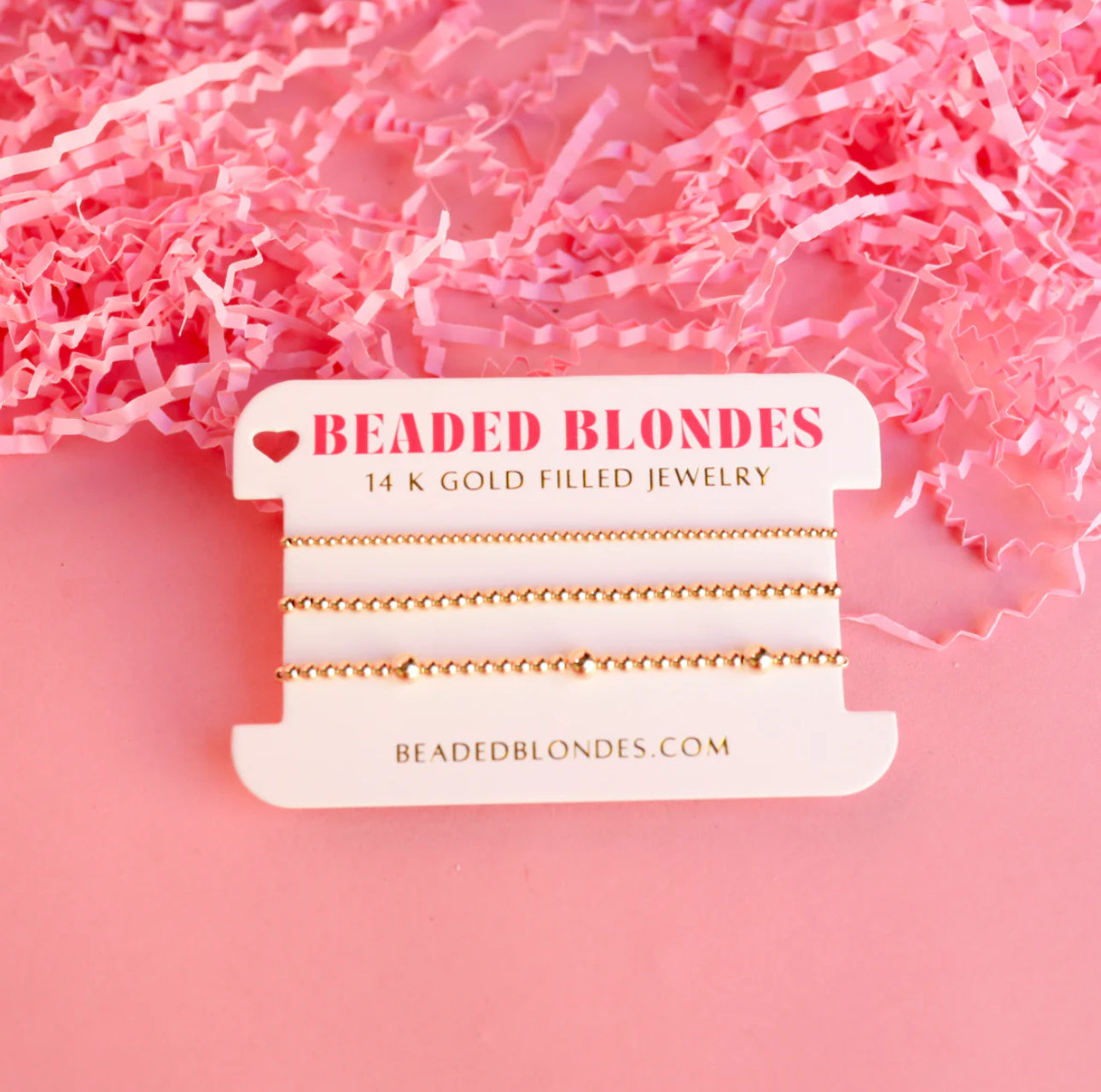 Beaded Blondes Dainty Everyday Stack in Gold